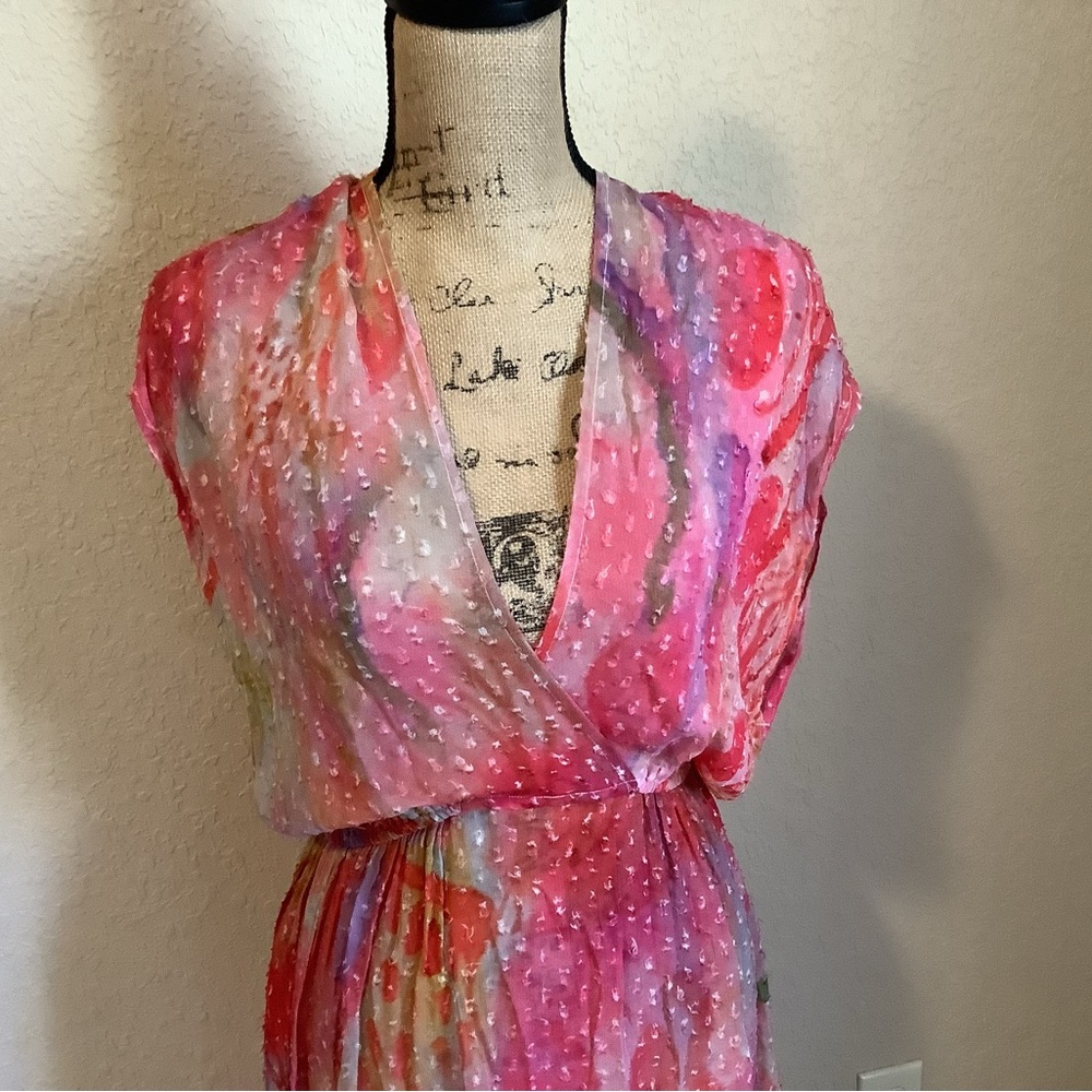 Floral Pink Maxi Dress